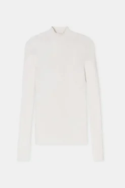 Closed Wool-cashmere longsleeve Pearl beige Clearance