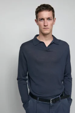 Closed Wool-cashmere-mix jumper Smokey blue Discount