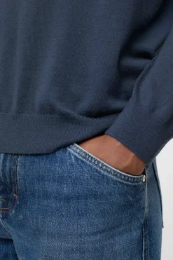 Closed Wool-cashmere-mix longsleeve Smokey blue Clearance