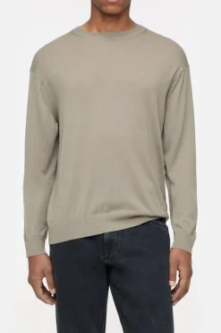 Closed Wool-cashmere-mix longsleeve Natural linen Discount