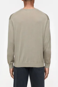 Closed Wool-cashmere-mix longsleeve Natural linen Discount