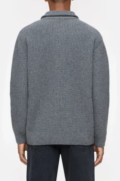 Closed Zip Jumper Dark grey melange Outlet