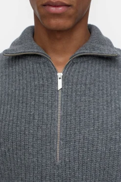 Closed Zip Jumper Dark grey melange Outlet