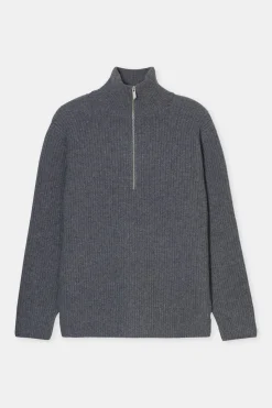 Closed Zip Jumper Dark grey melange Outlet