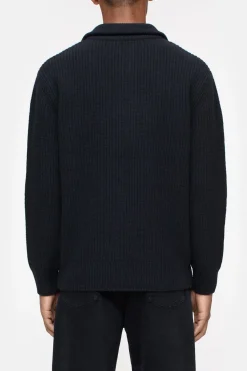 Closed Zip Jumper Black Hot