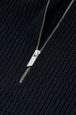 Closed Zip Jumper Black Hot