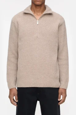 Closed Zip Jumper Cashew cream Outlet