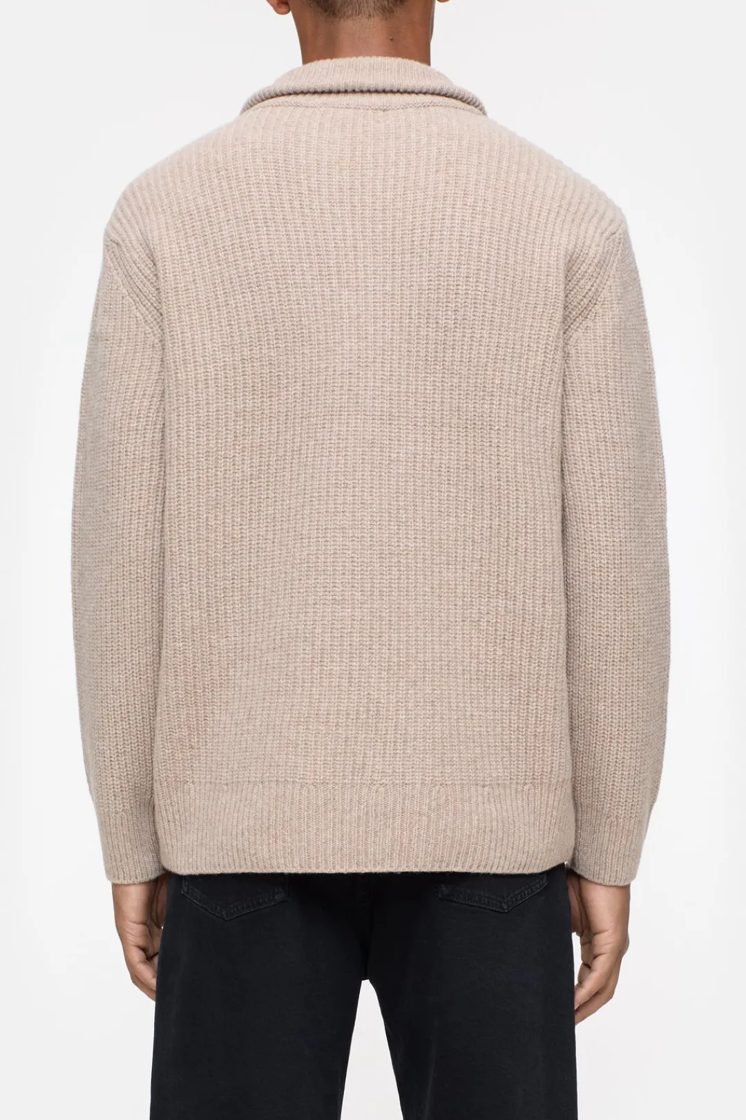Closed Zip Jumper Cashew cream Outlet