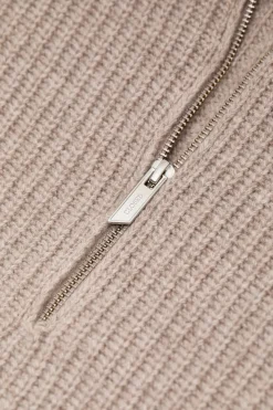 Closed Zip Jumper Cashew cream Outlet